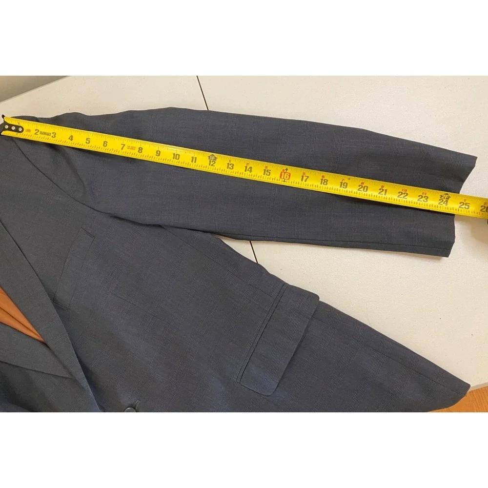 Jos. A. Bank Slim Fit Wool Sport Coat Men 44R Dark Gray Two-Button Jacket Blazer